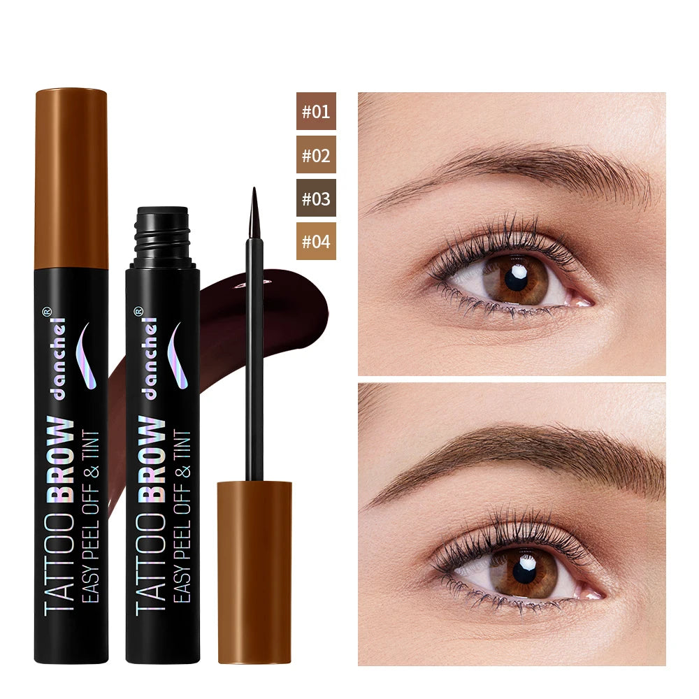 Peel Off Eyebrow Gel Tint 1PC Semi Permanent Waterproof Brow Tattoo Transfer Proof Long Lasting For Fuller Defined Brows