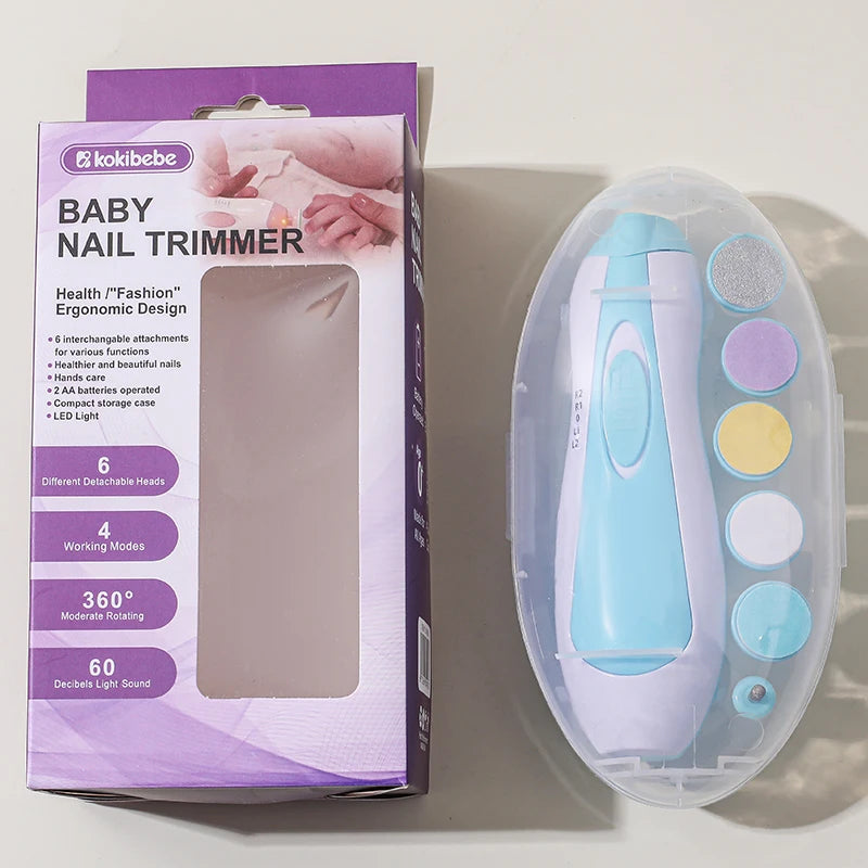 Multifunctional Electric Baby Cutter Trimmer Manicure Tool Set Baby CareNail Trimmer Baby Nail File Clippers Toes Fingernail