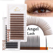 Angel Lashes 5D Flower Wet Lash Extensions Chocolate Brown Easy Fans Volume Flora Eyelash Manga Wispy Spike Premade Fans Lashes