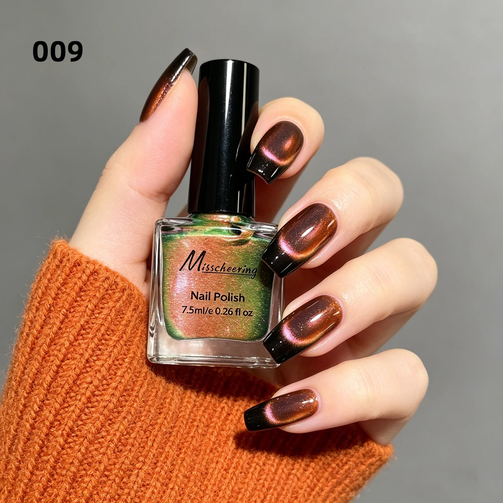 7.5ml Rainbow Magnetic Nail Polish Dopamine Quickly Dry Cat Eye Nail Polish No Curing Lamp Required DlY Nail Art Varnish