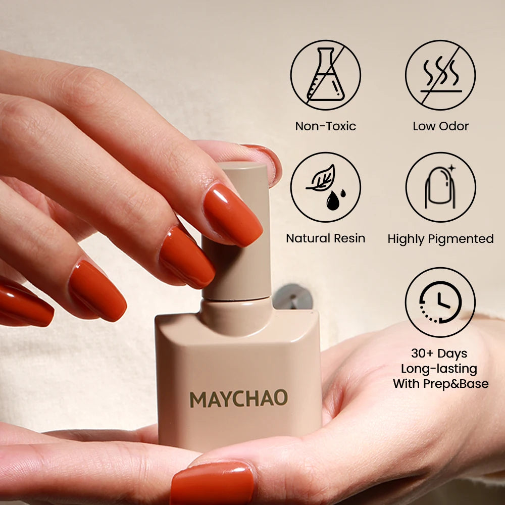 MAYCHAO 12ml Gel Nail Polish Set Professional Salon Nail Art Gels Varnish UV LED Semi Permanent Nail Lacquer Nail Supplies