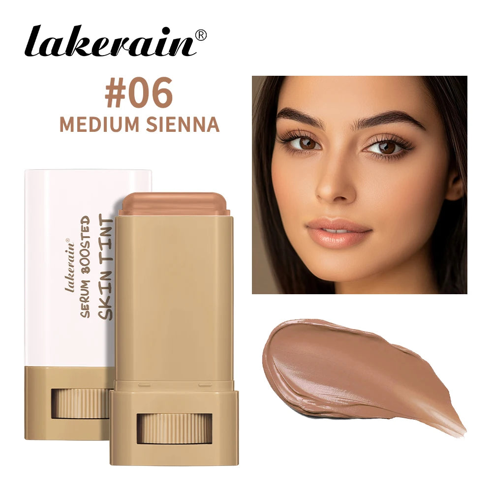 Eraser Foundation Stick Moisturizing Smooth High Coverage Silky Texture Travel-friendly Serum Boosted Skin Tint Solid Foundation