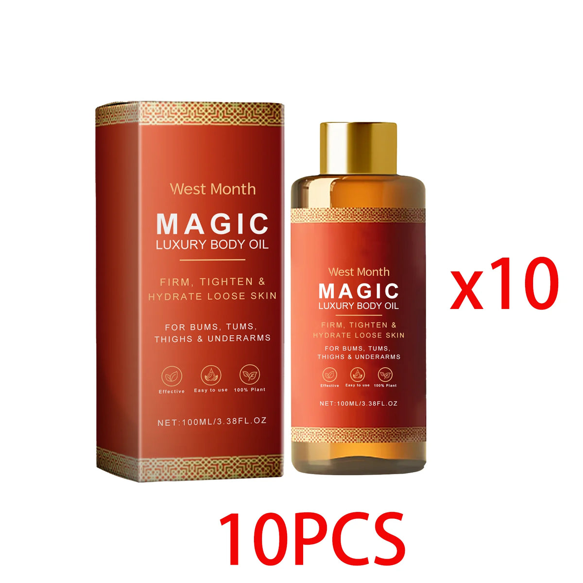West Month Body Tightening Moisturizing Oil and Moisturizing Oil Moisturize Soft and Tightening Skin Daily Care Nourishing Oil