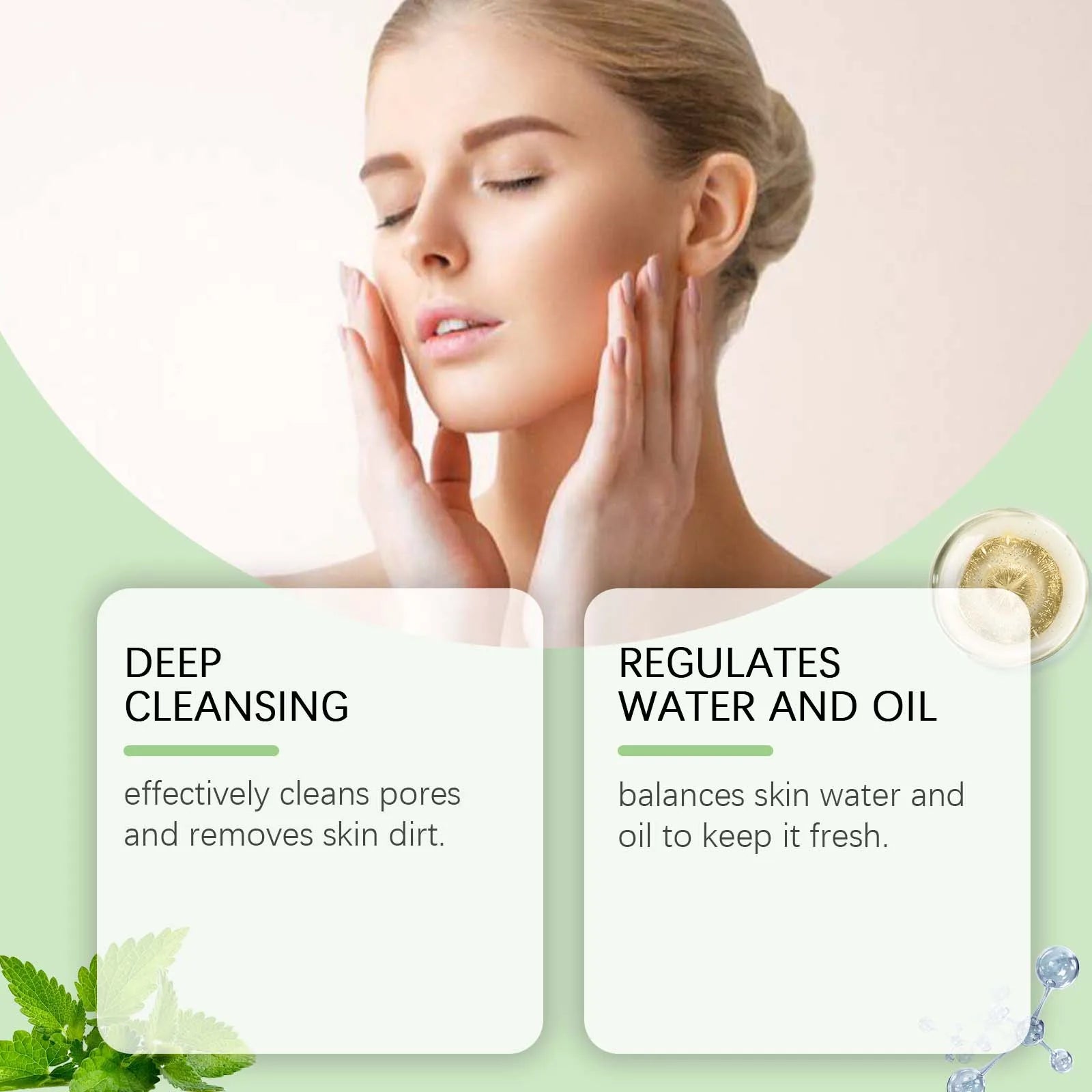 1~5PCS Green Tea Clay Stick For Face Green Mask Stick Smear Acne Shrink Blackhead Green Tea Extract Facial Mask Pore Cleansing