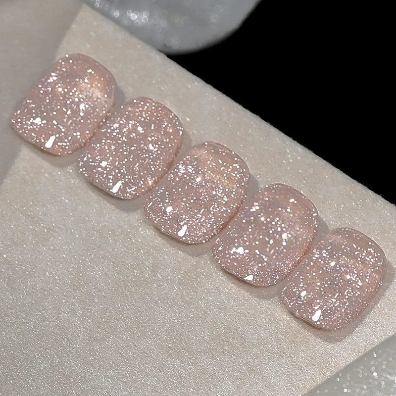 BORN PRETTY 10ml Reflective Glitter Gel Nail Polish for Wedding Nails Champagne Gold Shiny Diamond Nail Art Gel Salon Home DIY