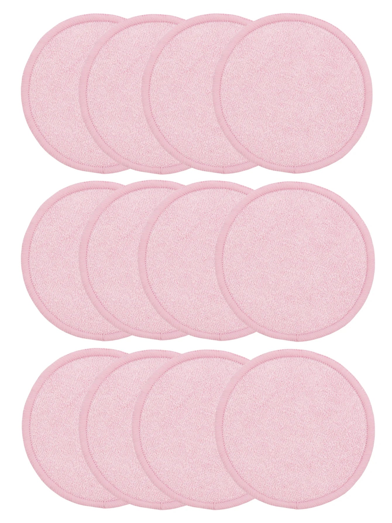 Bamboo Fiber Makeup Remover Pads Are Packed in 6/12/24 Pieces They Are Made from a Mixture of Fibers Extracted from Natural Bamboo.