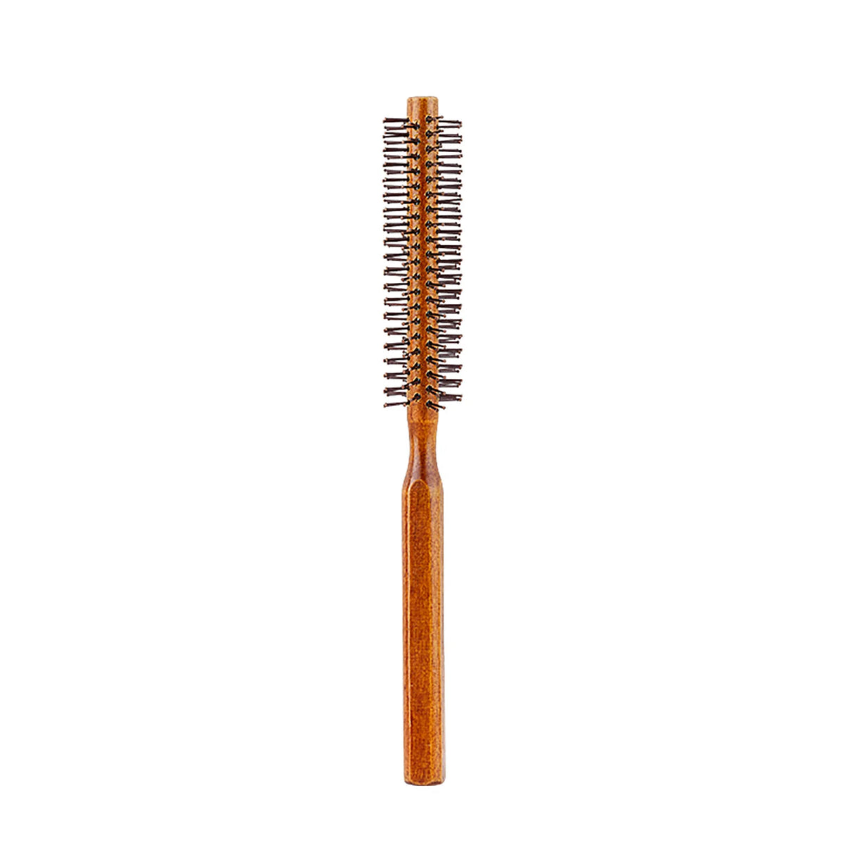 Wooden Handle Nylon Teeth Circular Brush Curly Roller Comb Fluffy Hair Root Straight Hair Multifunctional Comb For Men And Women