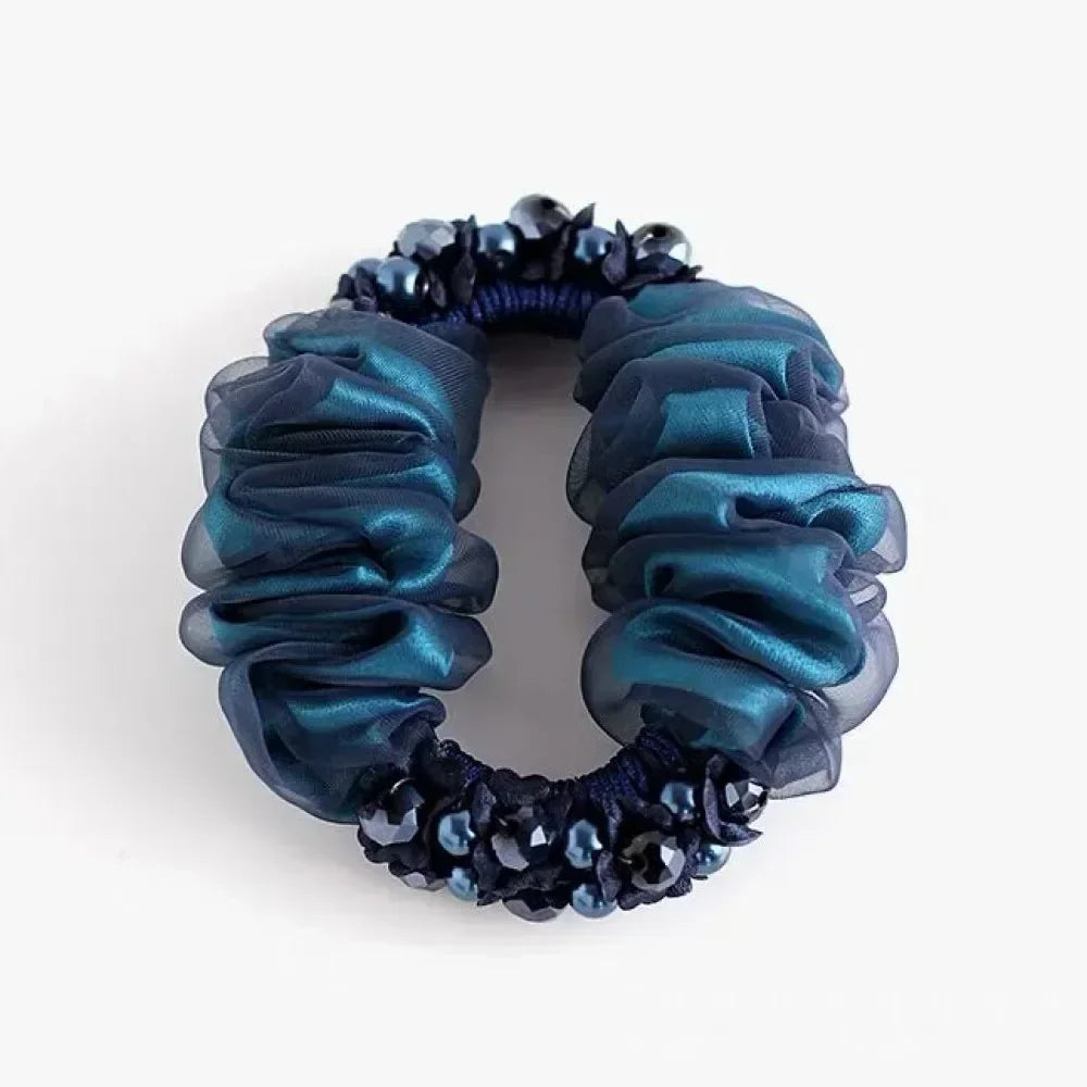 Women Lace Hair Scrunchies  Bow Hair Fantaisie Tie High Elasticity
