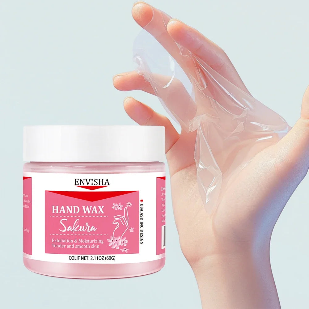 ENVISHA Body Beauty Health Skin Care Hand Mask Sakura Honey Deep Hydration Moisturizing Exfoliating Whitening Remove Dead Skin