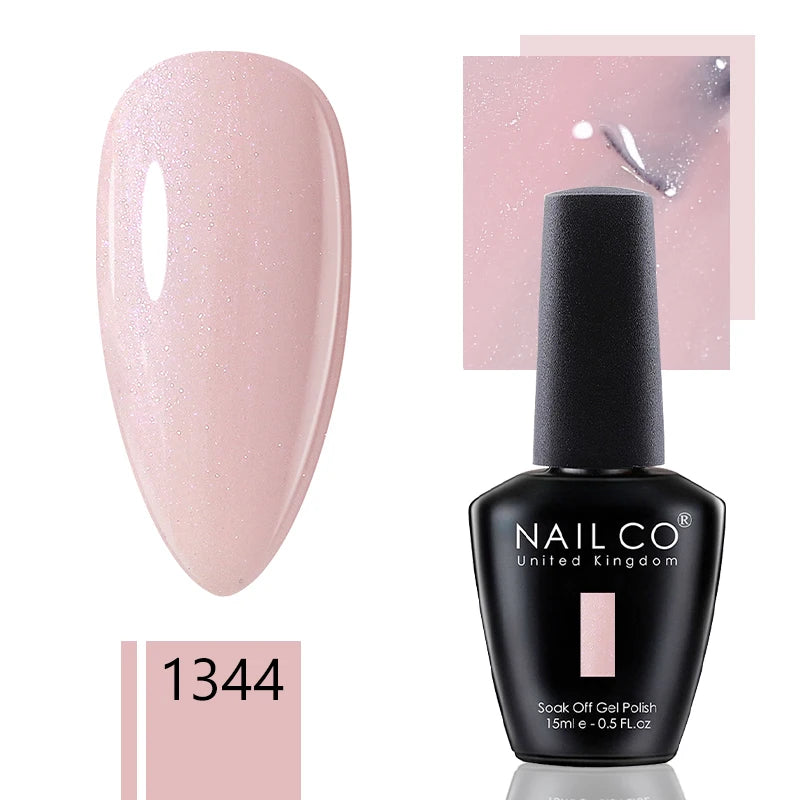 NAILCO 15ml Dark Gel Nail Polish Semi-permanent Varnish Hybrid UV Nails Art Glitter Colors Gel Polish Manicure Enamels For Nails