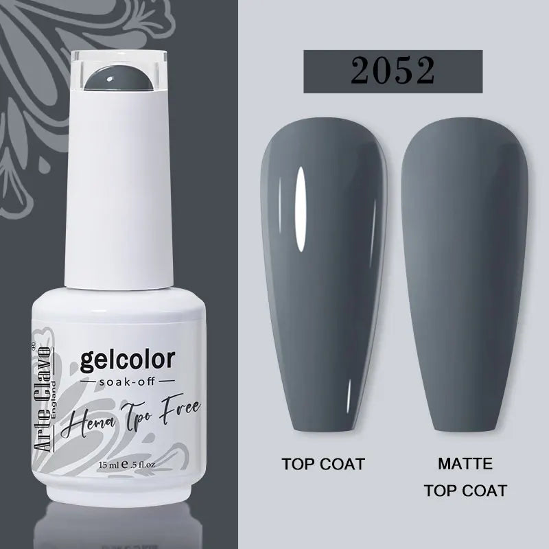 Arte Clavo 116Colors Gel Nail Polish 15ml Colorful Gel Semi Permanent Soak Off UV Gel Nail Art DIY Design Varnishe Nail Supplies