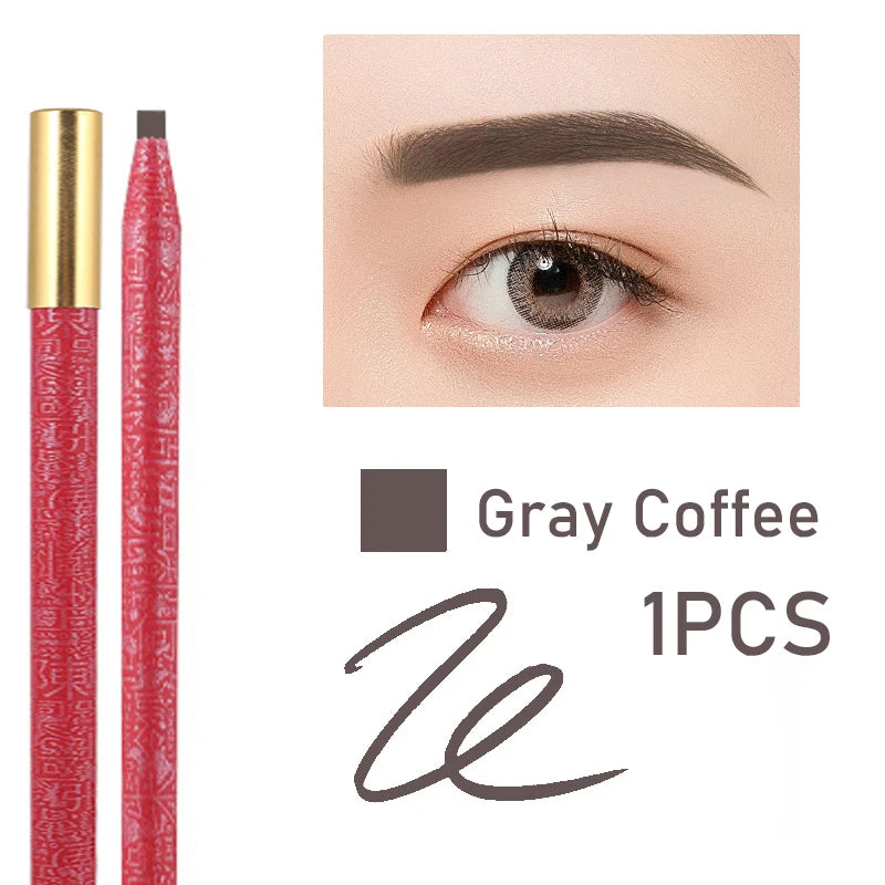 Long Lasting Waterproof  Eyebrow Pencils Peel Off  Red Lip Pencil Set For Microblading Permanent Makeup Pen Eye Liner Gel Pen