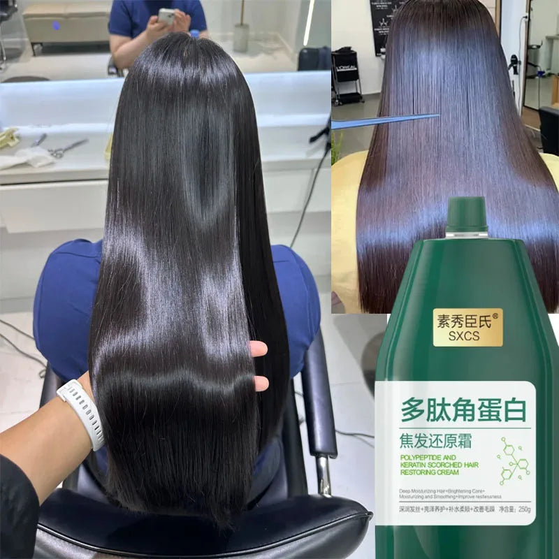 250g Magical Hair Mask Collagen Keratin 5 Seconds Repair Damaged Frizzy Hair Smooth Deep Moisturize Nourishing Hair Care Product