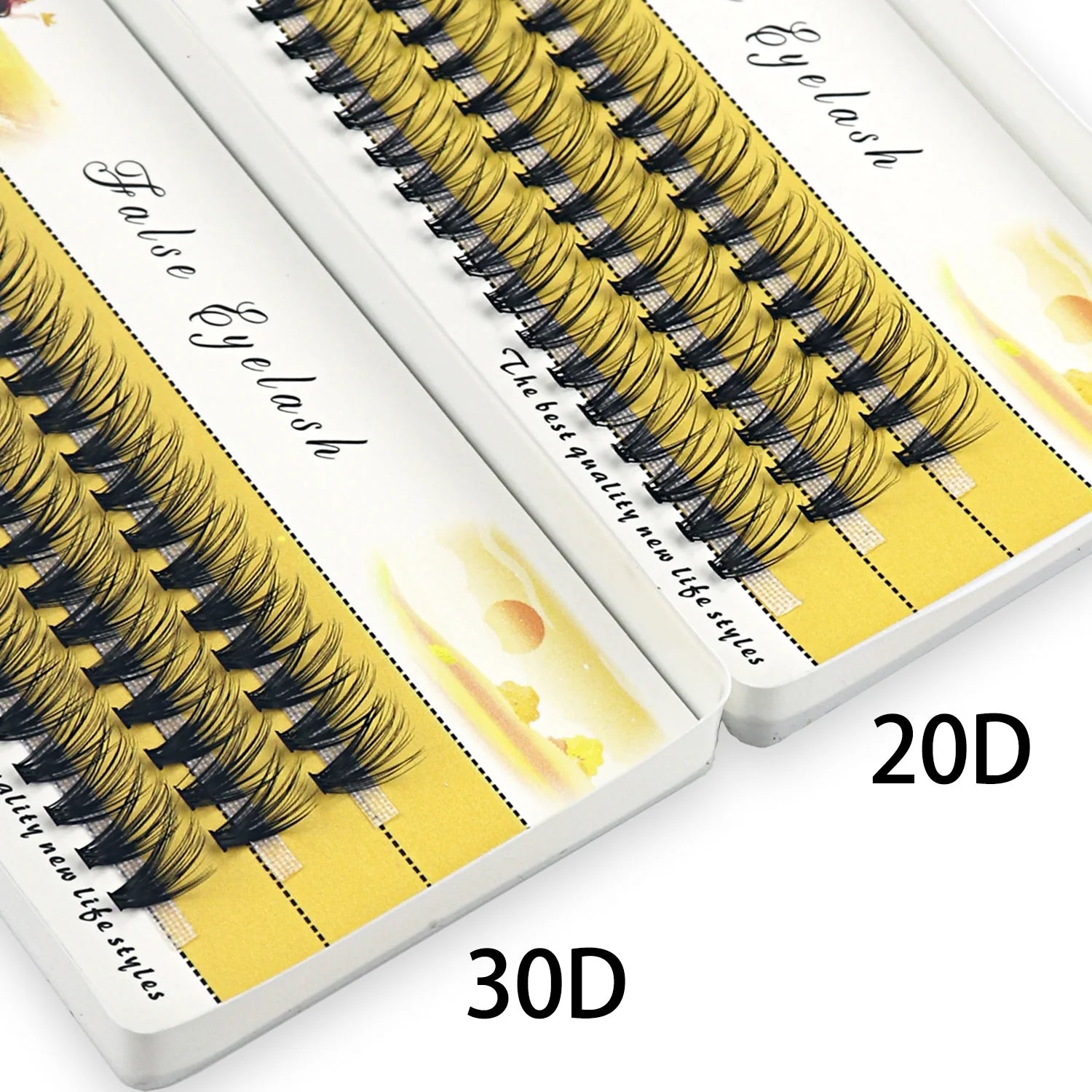 60 Bundles/Box 20/30/40D Individual Cluster Eyelash Extension Natural Mink Eyelashes Professional Makeup Tools Lashes Wholesale