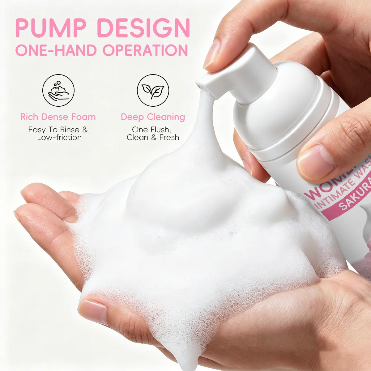WOMEN'S INTIMATE WASH SAKURA: Superior Odor Control, All-Day Freshness & Gentle Daily Grooming Care. Designed for Peak Hygiene.