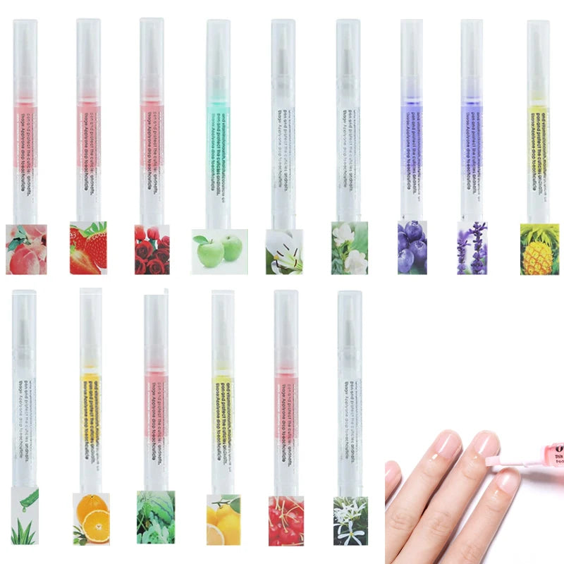 10-30pcs Mixed Cuticle Revitalizer Oil Pen Nail Nutrition Care Soften Dry Cuticles Anti Hangnail Manicure Tool for Home Salon