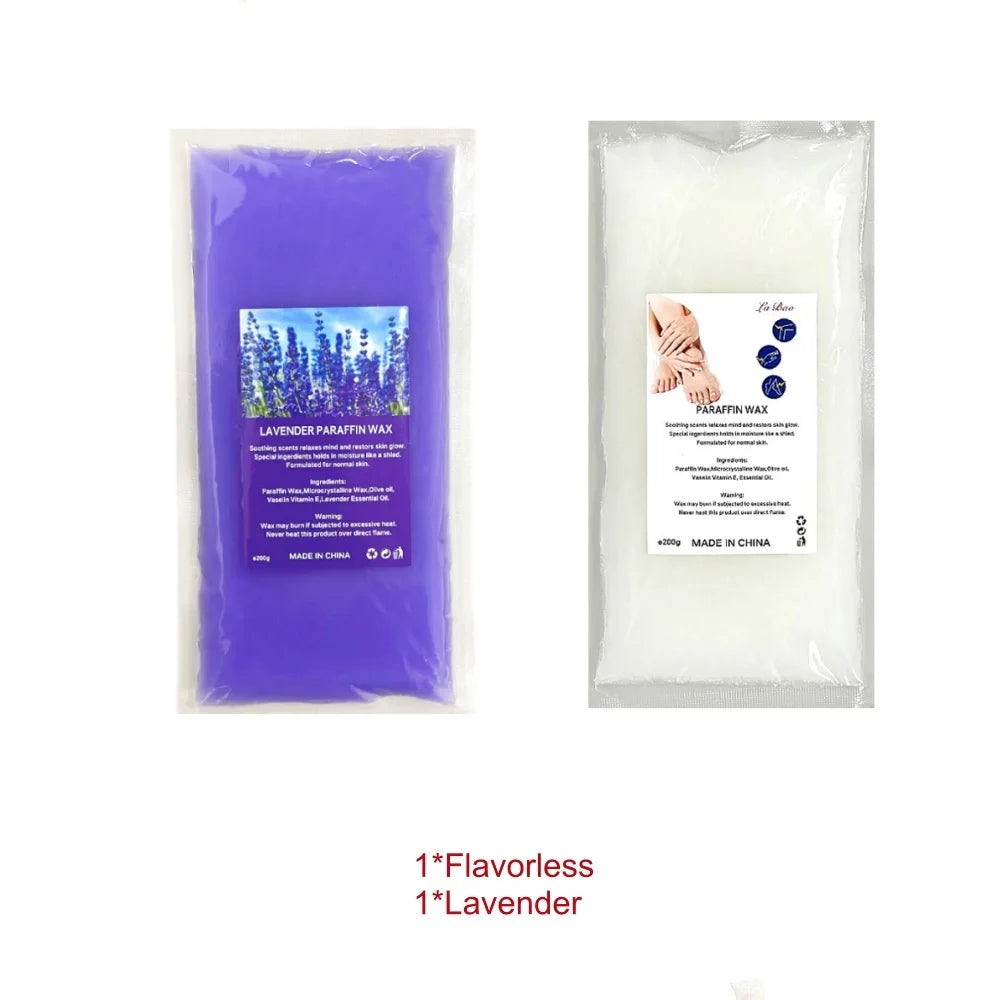 1pcs/2pcs Lavender Scented & Unscent Paraffin Wax Blocks for Hand and Feet Care Bath Dry Skin Moisturizing Nourish Whitening