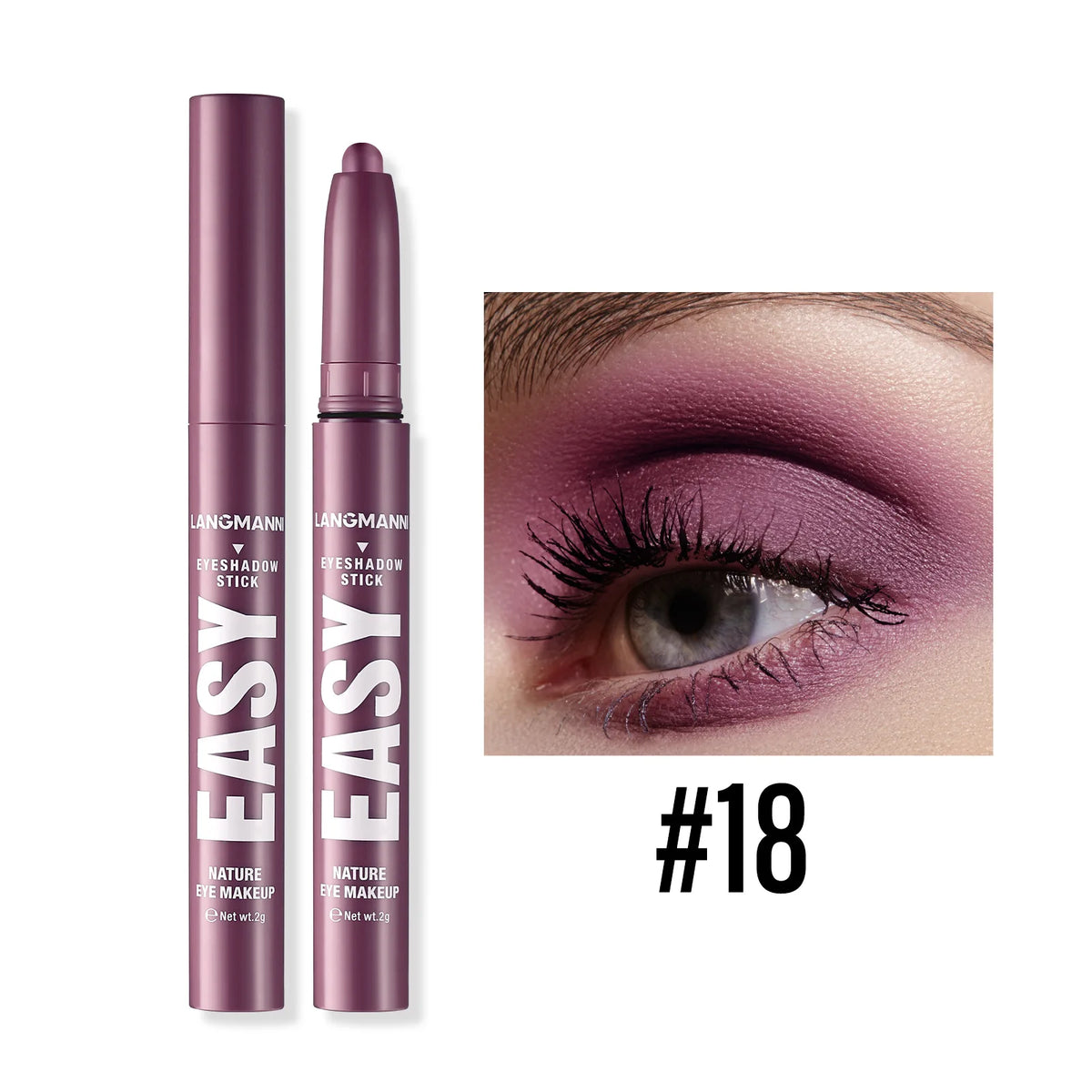 Multi Color Matte Pearlescent Eye Shadow Stick, Eyeliner Pen And High Light Pen, Smooth And Natural Color