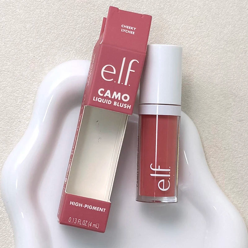 Elf Makeup Base Gel Primer 24ml Lasting Moisturizing Hydrating Lightweight Makeup CHEEKY LYCHEE Liquid Blusher Facial Cosmetics
