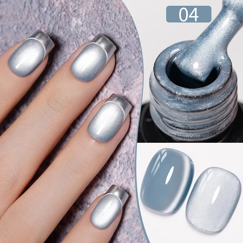 PUENTE 5ml Flower Fairy Gel Nail Polish Pink Blue Purple Natural Dried Flowers Gel For Nail Art Soak Off UV Varnish For Manicure