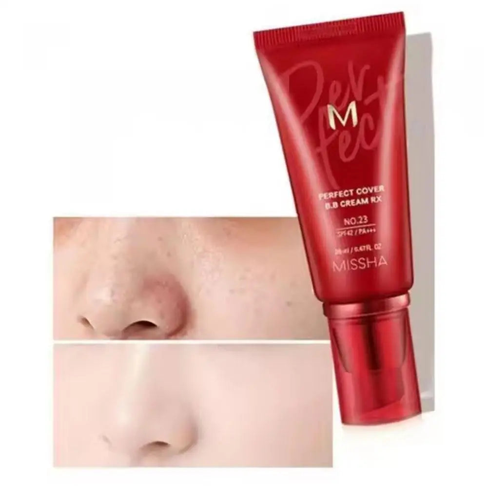 BB Cream 50ml No21 No23 Concealer Liquid Foundation Moisturizing Makeup Base Natural Nude Look Long Lasting Wear For All Skin