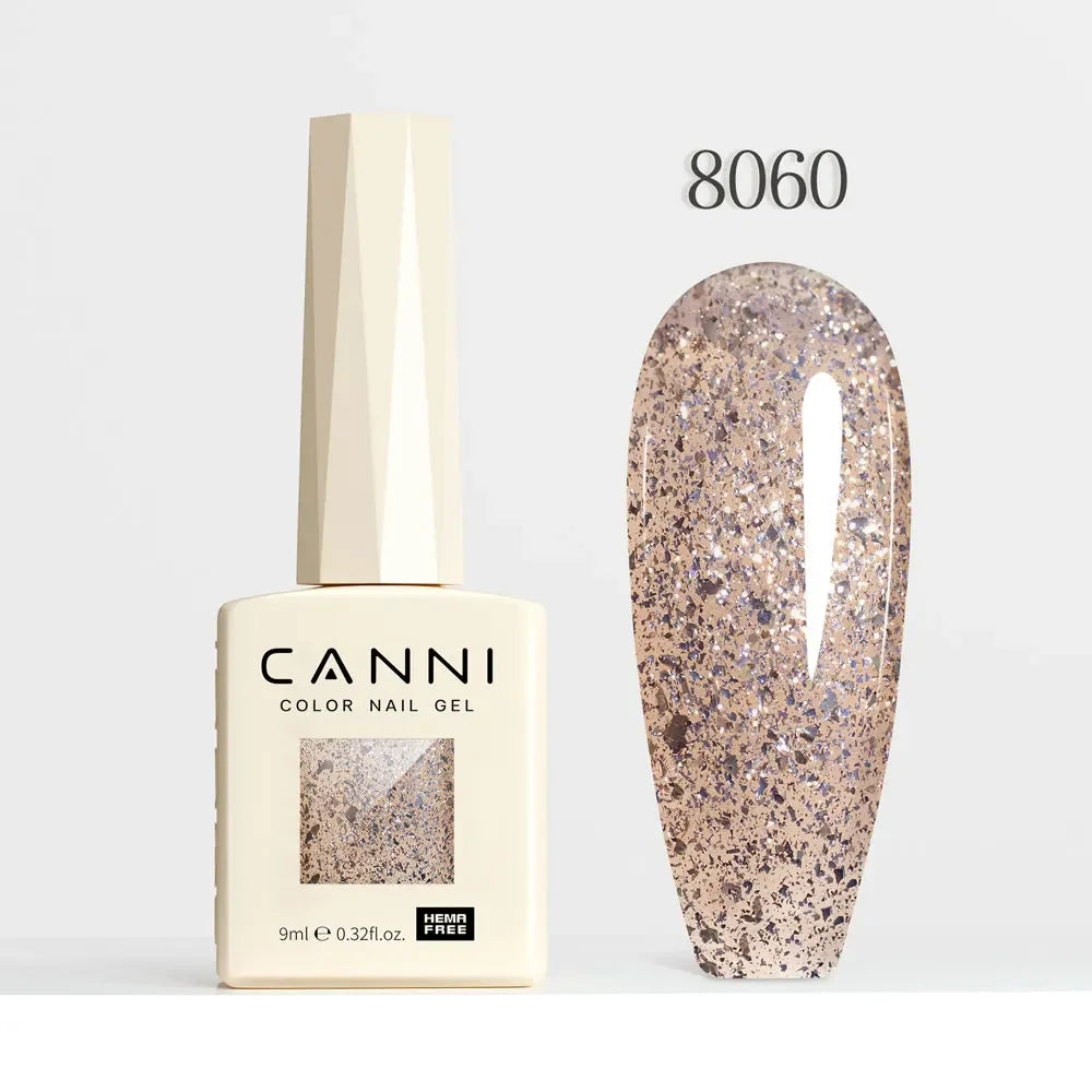 CANNI HEMA FREE TPO FREE 9ml Glitter Silver Cat Magnetic Gel Nail Polish Galaxy Diamond Full Coverage Pigmented Gel for Nail