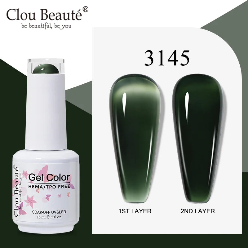 Clou Beaute Semi-transparent Jelly Color UV Gel Manicure Gel Nail Nail Supplies For Professionals Semi-permanent Varnish 15ml