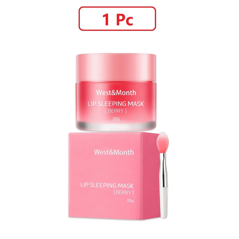 20g Berry Lip Sleeping Mask Night Sleep Maintenance Moisturizing Fade Lip Lines Nourishing Lip Balm Skin Care Korean Cosmetic