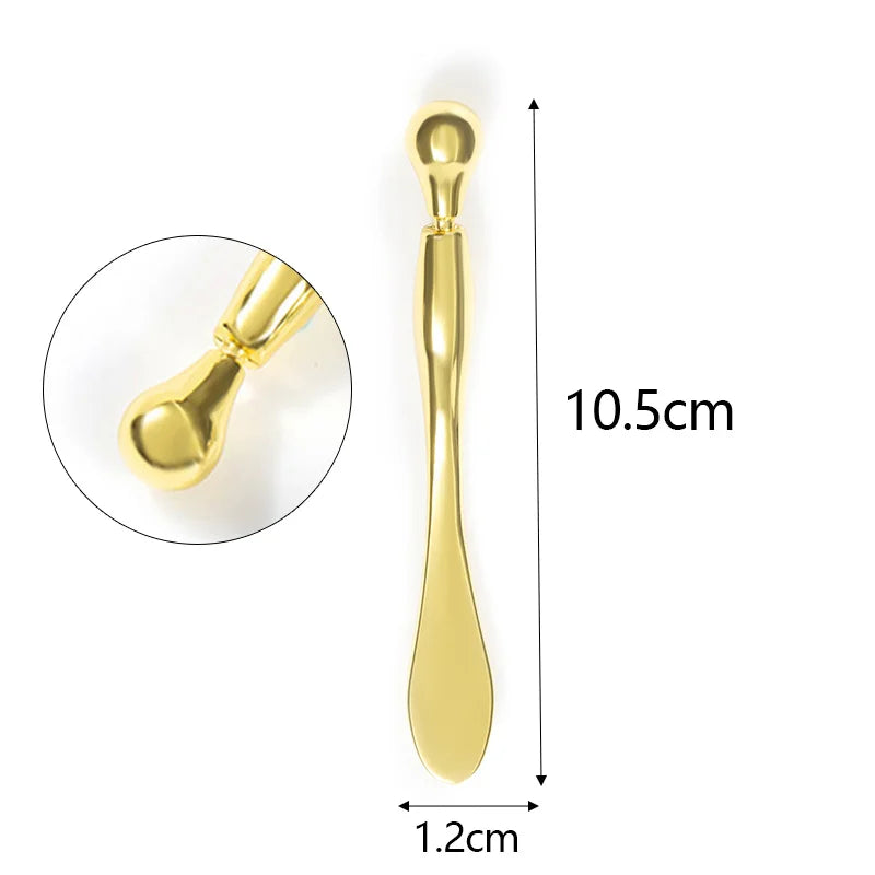 1PC Mini Metal Eye Cream Applicator Eye Cream Mixing Spatula Spoon Face Lifting Massage Facial Massager Thin Face Magic Stick