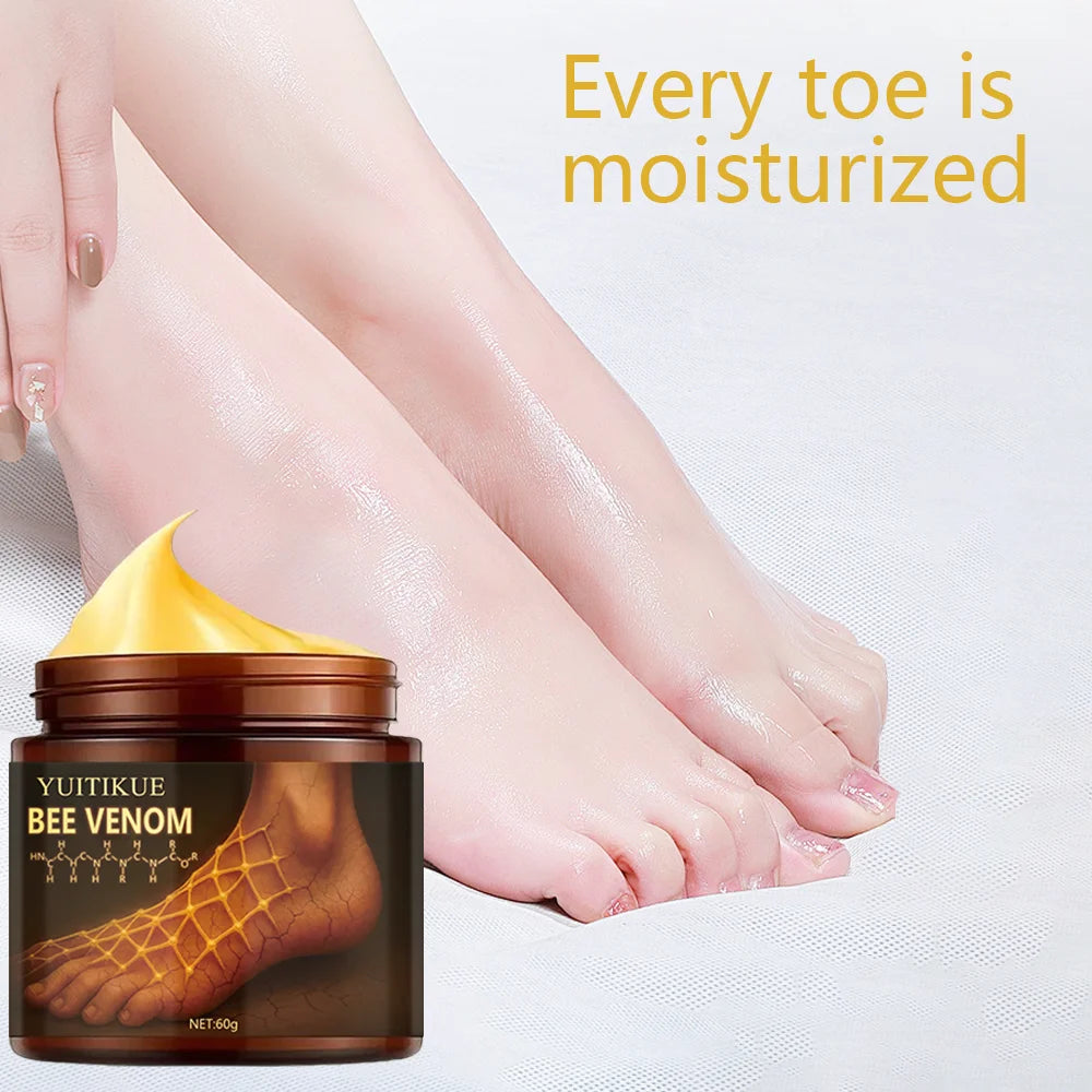 Bee venom foot cream, anti-dryness and crack hand cream, repairs skin, removes dead skin, foot care cream for hand skin