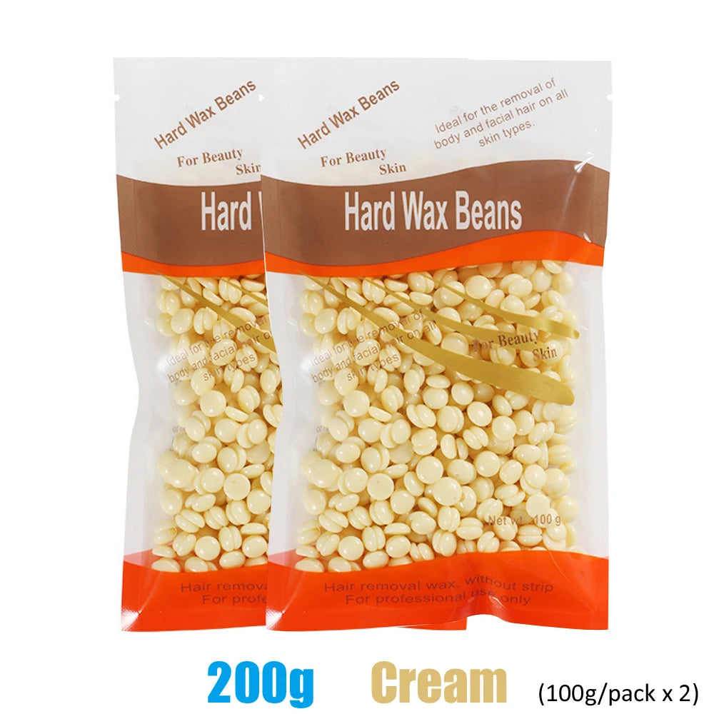 1000g Wax Beans Hot Film Painless Waxing Beads Depilatory Hard Wax Beans Heating Wax Machine Bikini Face Body Hair Removal