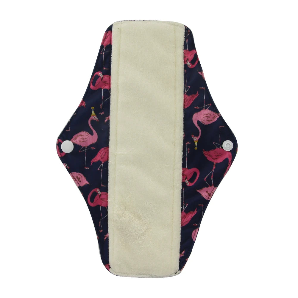 Ohbabyka Panty Liner Cloth Menstrual Pad Mama Sanitary Reusable Soft Washable Charcoal Period Napkins