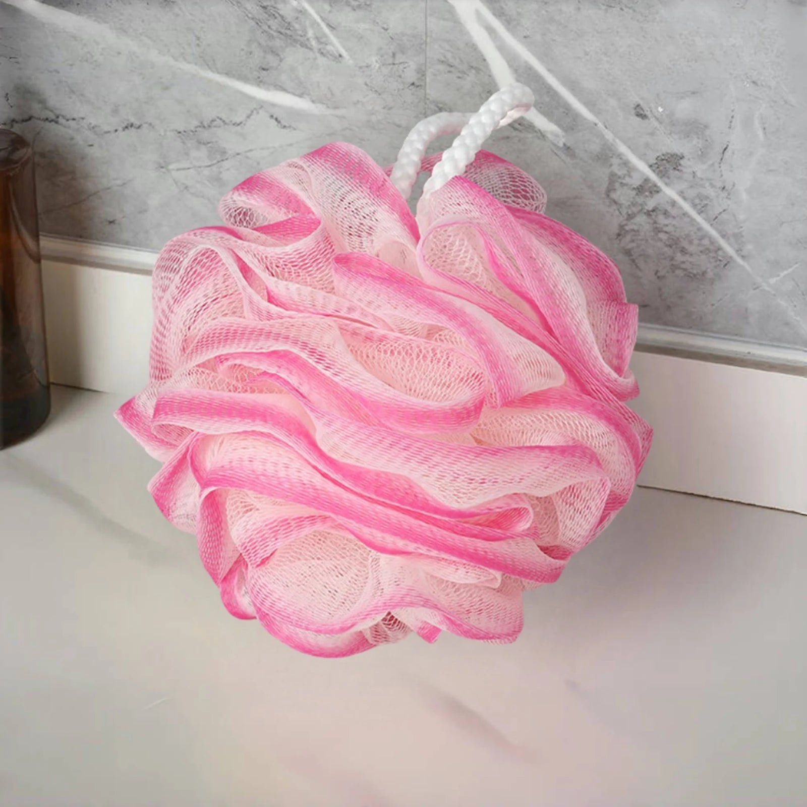 2PCS Exfoliating Bath Sponge Set Bath loofah shower sponge Soft Mesh Bath Sponge Balls Bathroom Supplies for Women, Men Bathroom