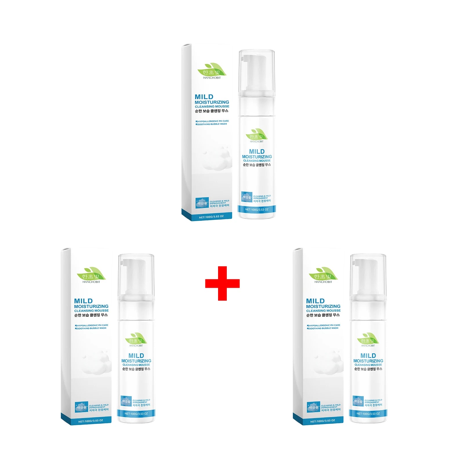 Gentle Moisturizing Cleansing Mousse Centella Face Wash Oil Control Cleansing Pores Shrinking Nourishing Repairing Foam Cleanser
