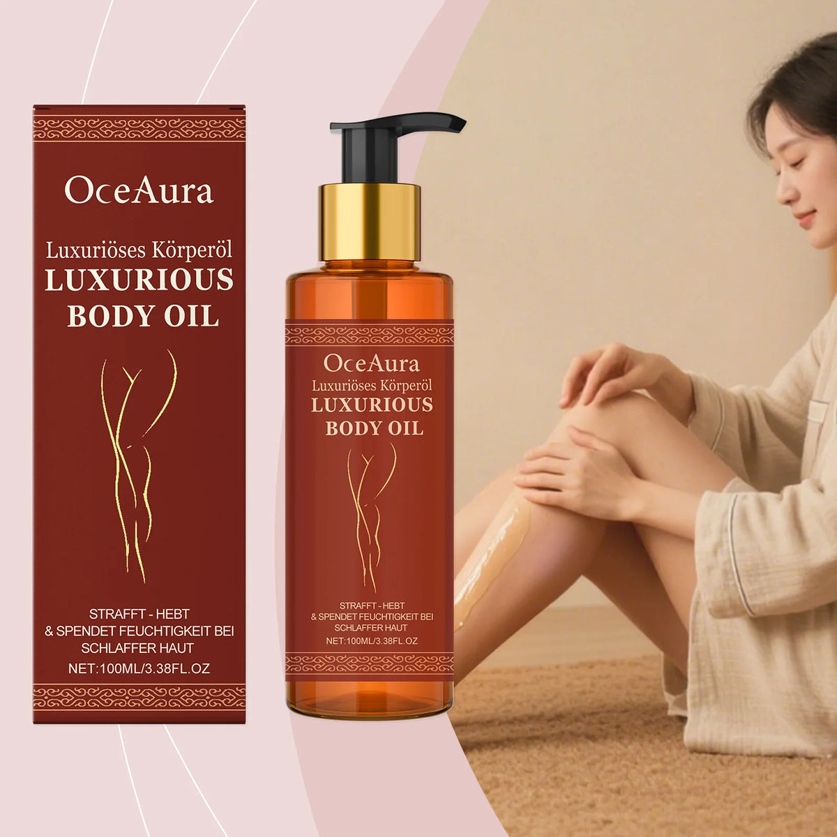 Sagging Firming Skin Body Oil Skin Tightening Anti-Aging Refreshing Abdomen Thigh Improve Elasticity Anti Cellulite Massage Oil