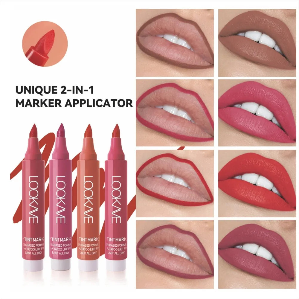 Matte Liquid Lip Liner Marker Pen Dyeing Lip Gloss Waterproof Long Lasting Lipstick Pencil Sexy Lips Contour Makeup Cosmetics