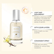 EELHOE 30ml Vanilla Body Perfume Mist Fresh Natural Romantic Scent Lasting Pheromone Comforting Body Hair Eau De Parfum Spray
