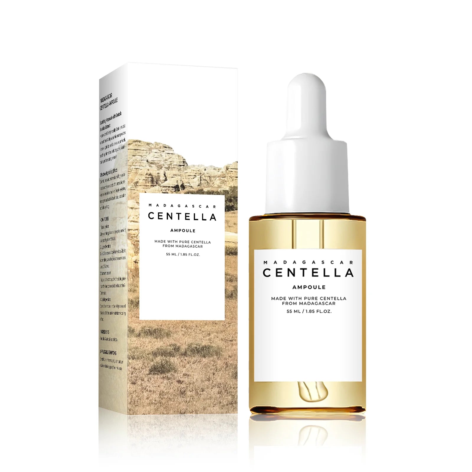 Centella Asiatica Brightening Serum: Calms Irritation, Reduces Breakouts, Balances Sebum & Diminishes Dark Marks for Clear Skin.