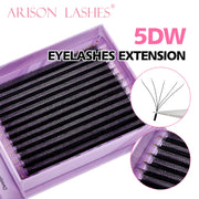ARISON 5DW Magnetic Box False Eyelashes Matte Black Eyelashes Extension Supplies High Quality Professional Makeup Toos