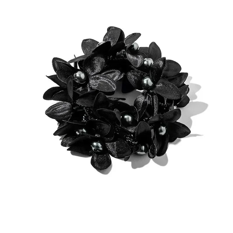 Women Lace Hair Scrunchies  Bow Hair Fantaisie Tie High Elasticity