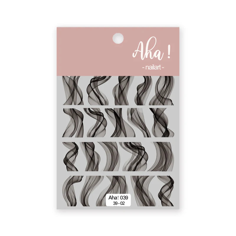 1pc Cute White Cloud Nail Stickers Ultra Thin Nail Art Stickers Self Adhesive Decals Star Moon/Flower/Clouds Kawaii Nail Decals