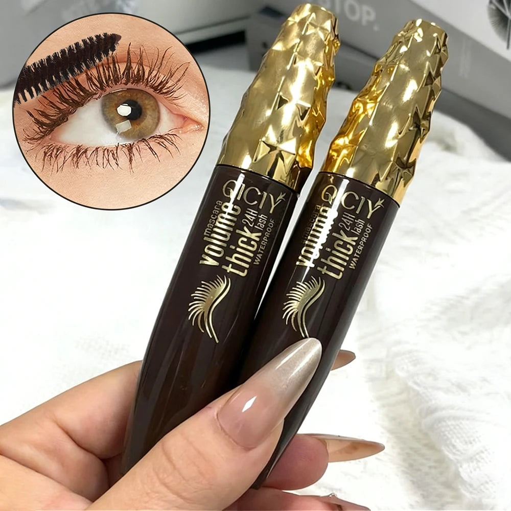 Waterproof Brown Mascara, Thick and Long-lasting, Not Prone To Smudging The Lashes