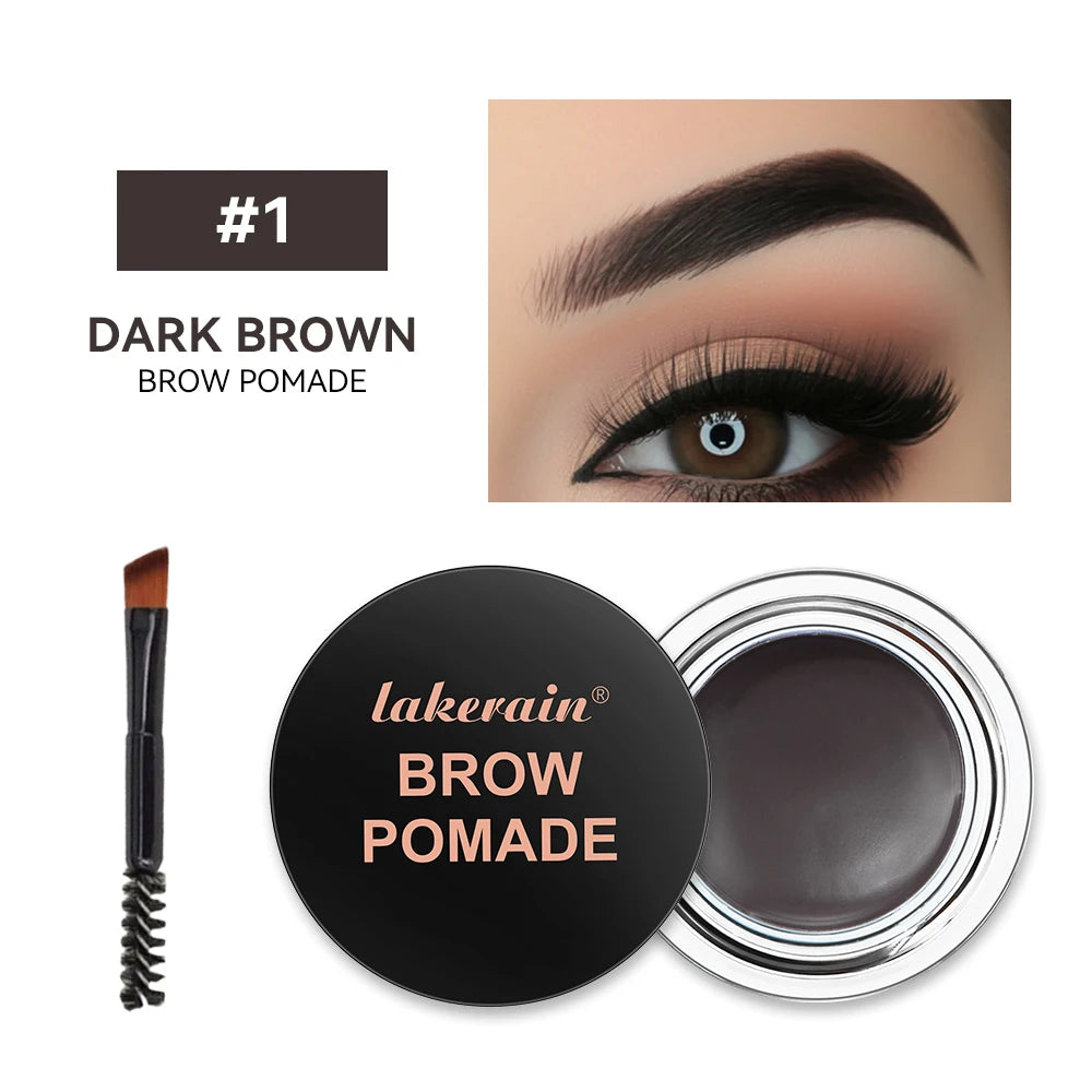 Long-lasting Eyebrow Enhancers Makeup 6 Colors Waterproof 3D Natural Eye Brow Pomade Eyebrow Gel With Brush Professional Makeup
