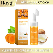 HOYGI Turmeric Cleanser Foam Deep Cleansing Blackheads Removal Moisturizing Shrink Pores Oil Control Skin Purifying Care 100ml