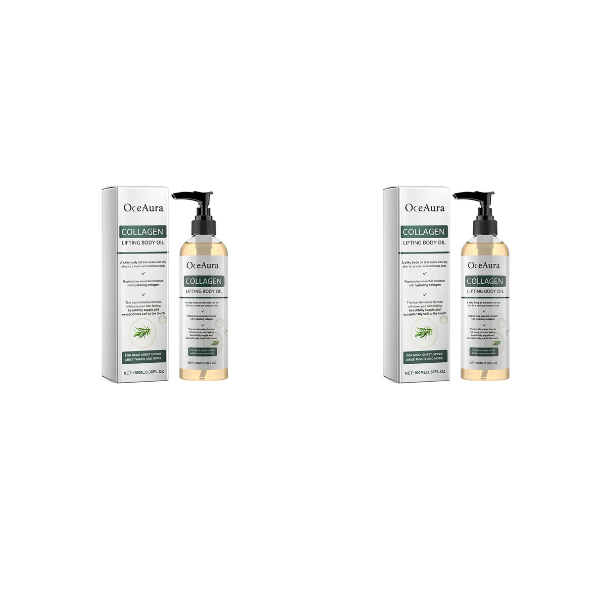 OceAura Collagen Body Oil Moisturizing and Moisturizing Whole Body Massage Essential Oil for Dry Skin Moisturizer Hydrating