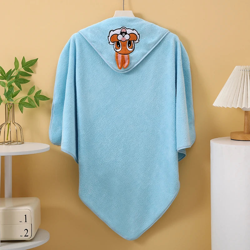 1 Thick Multifunctional Baby Swaddle Blanket, Ultra-Soft Baby Wrap, a Must-Have for Keeping Warm in Autumn and Winter for Both Boys and Girls, Hooded Small Blanket, Can Be Used as a Baby Bath Towel, Made of Water-Absorbent an