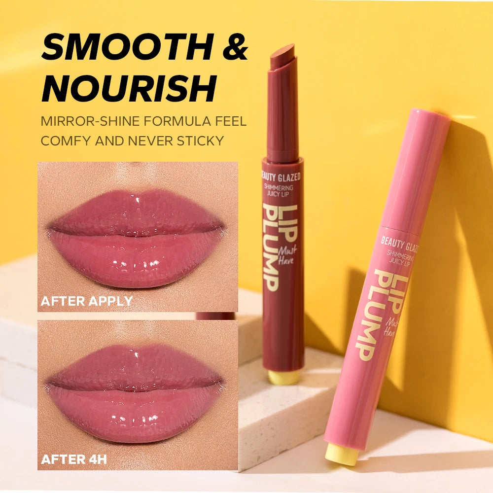 7Pcs Dark Brown Lip Liner with Color Lip Oil Lip Gloss Set, Moisturizing Solid Lip Gloss Jelly Lipstick, Matte Velvet Lipliner