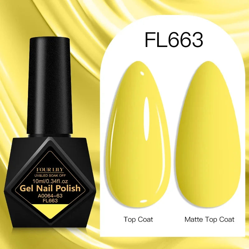 10ml Gel Nail Polish 162 Colors Nail Supplies Vernis Semi Permanent Nail Art Manicure Soak Off LED UV Gel Nail Varnishes Summer