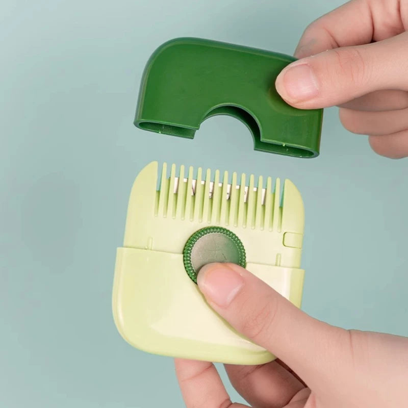 2 in 1 Baby Hair Cutting and Hairdressing Comb Manual Hair Trimmer for Baby Adult Double Edge Hair Razor Comb Portable Combs