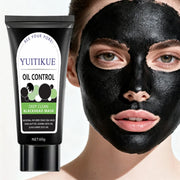 YUITIKUE Oil Control Blackhead Mask, Bamboo Charcoal Deep Clean Peel-Off, Creamy Texture Pore Cleanser, 60g